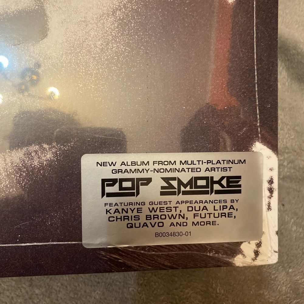 Pop Smoke Faith Album Brand New Sealed [2LP] Exclusive Blue Vinyl Set - Picture 6 of 8